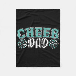 Cheer Dad My Favorite Cheerleader Calls Me Dad Tea Fleece Blanket