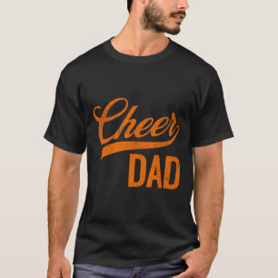 Cheer Dad Orange Cheerleading Matching Parents T-Shirt