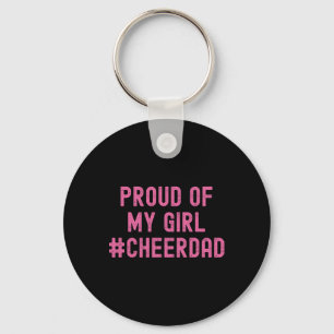 Cheer Dad Pink Cheerleading _2 Key Ring