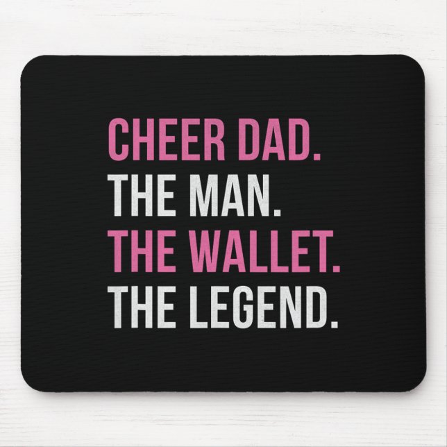 Cheer Dad Pink Cheerleading _4  Mouse Mat (Front)