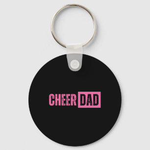 Cheer Dad Pink Cheerleading Key Ring