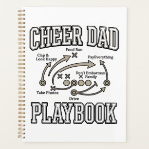 Cheer Dad Playbook Vintage Vector Shirt Design_1 Planner