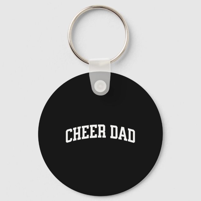 Cheer Dad Royal Blue Cheerleading _1  Key Ring (Front)