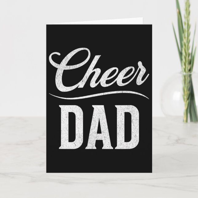 Cheer Dad Royal Blue Cheerleading _2  Card (Front)