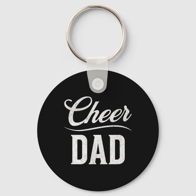 Cheer Dad Royal Blue Cheerleading _2  Key Ring (Front)