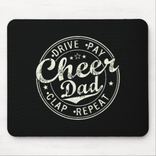 Cheer dad shirts for men father's day funny mouse mat