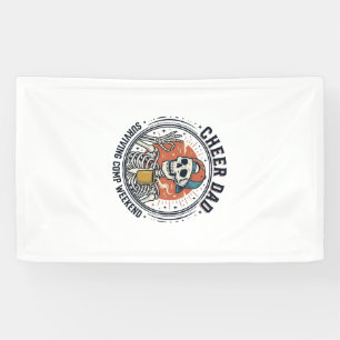 Cheer Dad Surviving Comp Weekend Skeleton Shirt_1 Banner