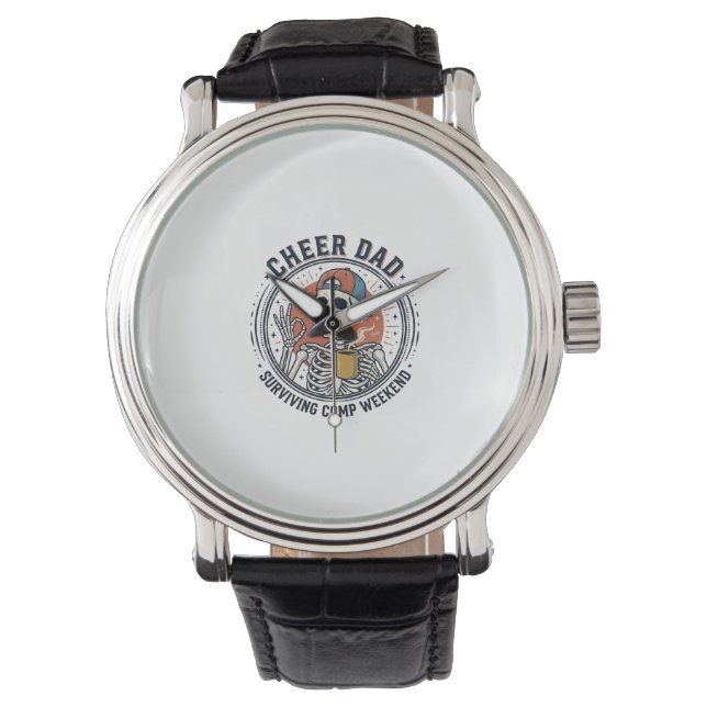 Cheer Dad Surviving Comp Weekend Skeleton Shirt_1 Watch (Front)