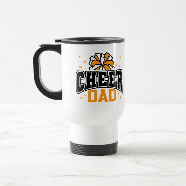 Cheer Dad  Travel Mug (Left)