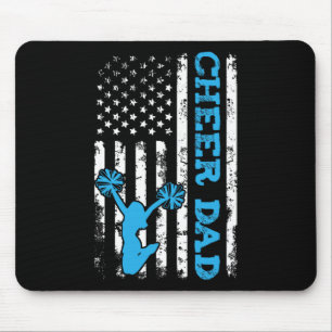 Cheer Dad Usa American Flag Cheerleader Dad Cheerl Mouse Mat