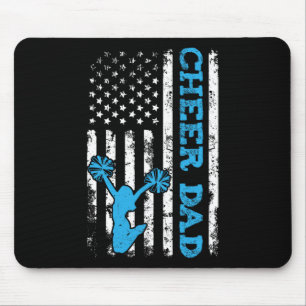 Cheer Dad Usa American Flag Cheerleader Dad Distre Mouse Mat