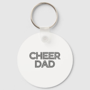 Cheer Dad White Cheerleading Key Ring