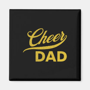 Cheer Dad Yellow Cheerleading Magnet