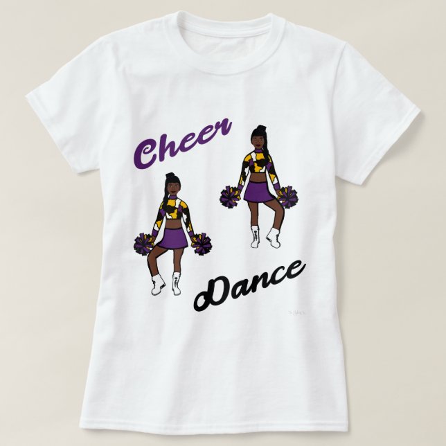 Cheer/ Dance T-Shirt (Purple Camo) (Design Front)