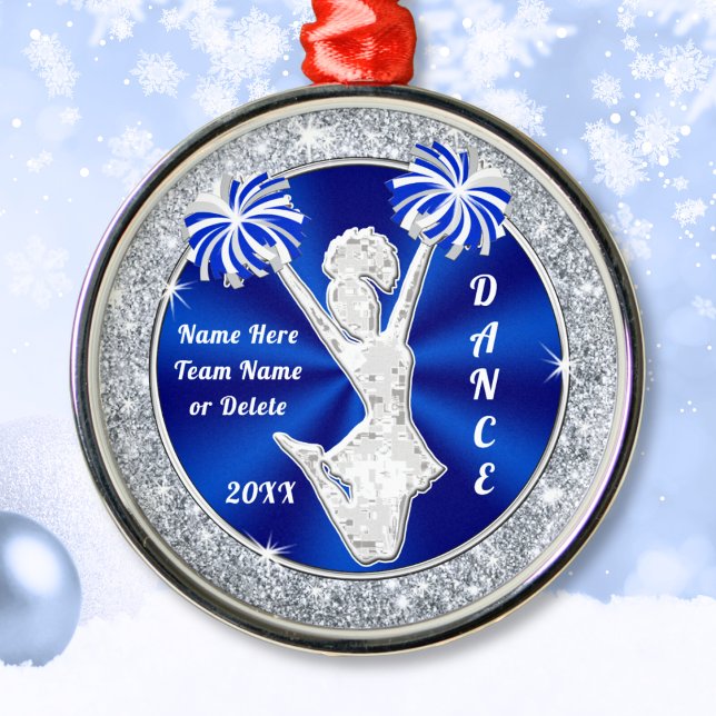 Cheer Dance Team Gifts Christmas Ornaments (Cheerleading Ornaments. Cheerleader Christmas Gifts. Cheer Christmas Ornaments. Cheer Squad Gifts.)