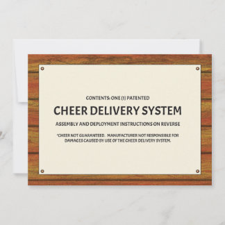 Cheer Delivery System Invitation