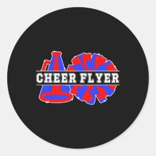 Cheer Flyer Cheerleading Flyer Cheerleader Flyer Classic Round Sticker