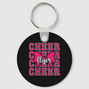 Cheer Flyer Coquette Cheerleading Flyer _1  Key Ring