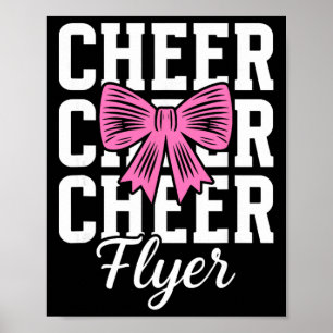 Cheer Flyer Coquette Cheerleading Flyer Poster