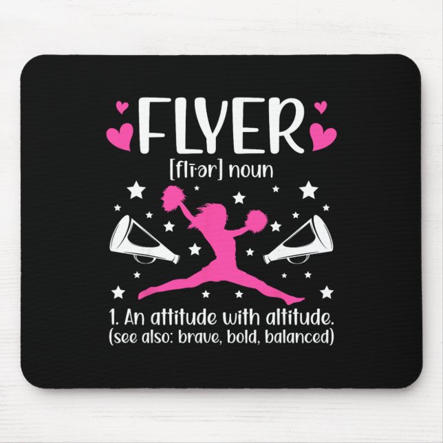 Cheer Flyer Definition Cheerleading Flyer _1  Mouse Mat (Front)