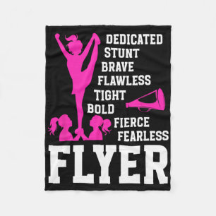 Cheer Flyer Definition Cheerleading Flyer  Fleece Blanket