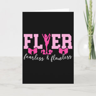 Cheer Flyer Fearless And Flawless Cheerleading Fly Card