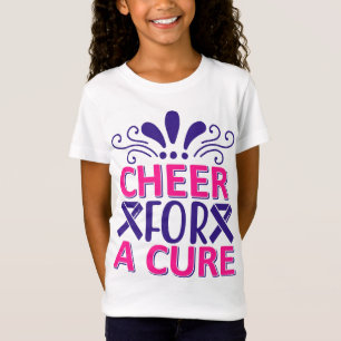 Cheer For A Cure Pink and Purple T-Shirt