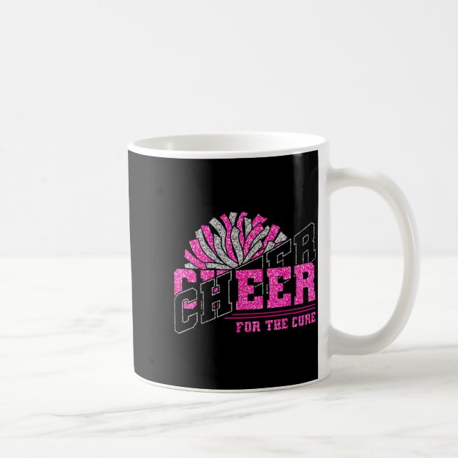 Cheer For The Breast Cancer Awareness Cheer Mom Ma Coffee Mug (Right)