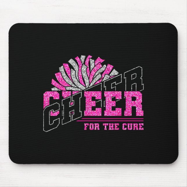 Cheer For The Breast Cancer Awareness Cheer Mom Ma Mouse Mat (Front)