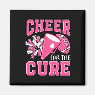 Cheer For The Cure Breast Cancer Awareness Cheerle Magnet