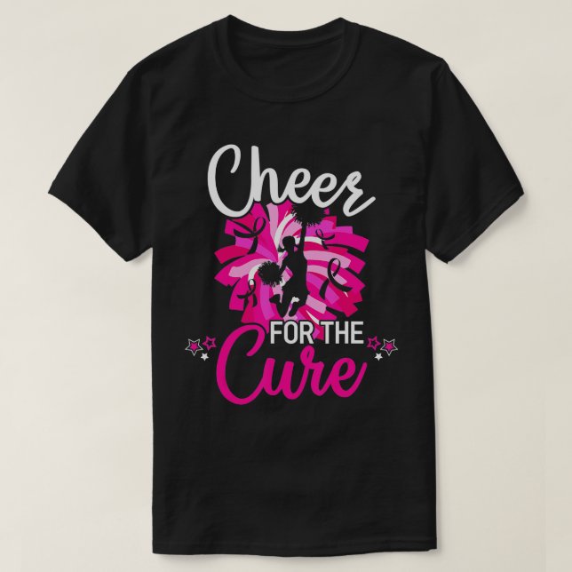 Cheer for The Cure Breast Cancer Awareness Month C T-Shirt (Design Front)