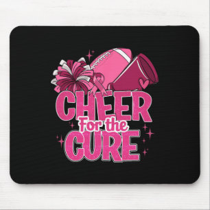 Cheer For The Cure Breast Cancer Awareness Pink Ri Mouse Mat