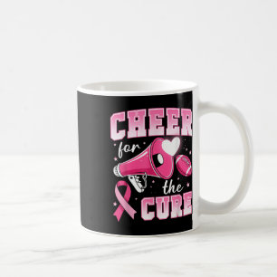 Cheer For The Cure Football Cheerleading Breast Ca Coffee Mug