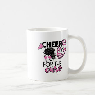 Cheer For The Cure Footbyll Breast Cancer Awarenes Coffee Mug