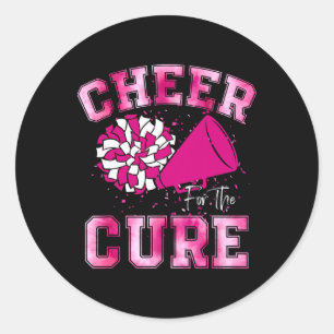 Cheer For The Cure Sport Breast Cancer Awareness C Classic Round Sticker