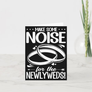 Cheer For The Newlyweds Funny Wedding Card