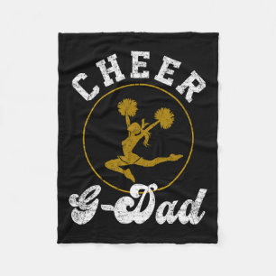 Cheer G Dad Cheerleading Lover Fathers Day Fleece Blanket