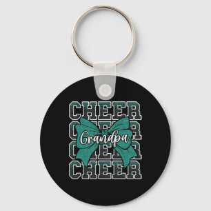 Cheer G-pa Grandpa Bow Sport Cheerleader Cheerlead Key Ring