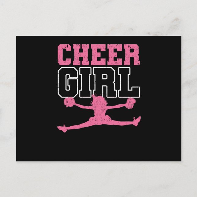 Cheer Girl Cheerleader Girls Cheering Women Postcard (Front)