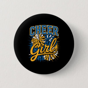 Cheer Girl Cheerleading Squad Team Cheerleader Gir 6 Cm Round Badge
