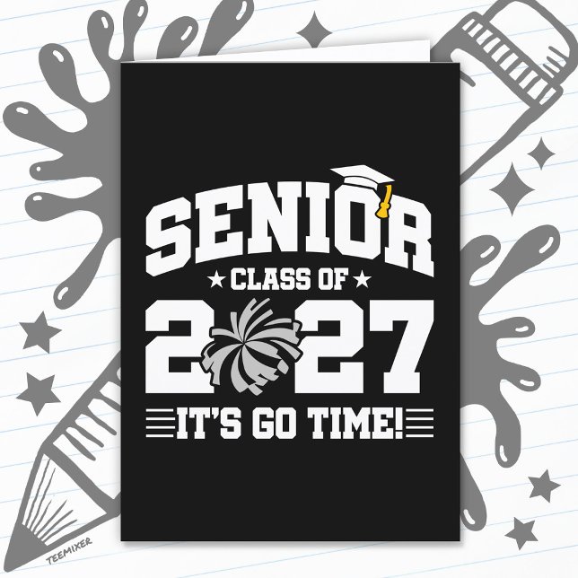 Cheer Graduation Quote Year Senior Class of 2027 Card (Creator Uploaded)