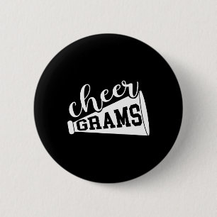 Cheer Grams Of A Cheerleader Grams Cheerleading Gr 6 Cm Round Badge