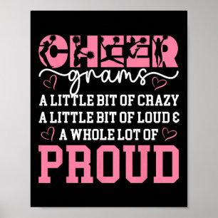 Cheer Grams Proud Grandma Grams Of A Cheerleader G Poster