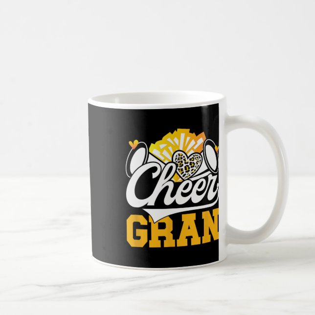 Cheer Gran Of A Cheerleader Gran Cheerleading Gran Coffee Mug (Right)