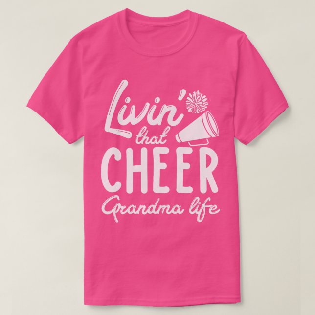 Cheer Grandma Cheerleading Cheerleader Cheer Grand T-Shirt (Design Front)