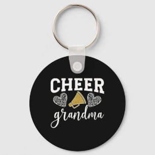 Cheer Grandma Hearts Cheerleading Grandmother  Key Ring