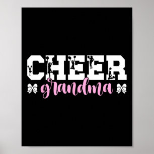 Cheer Grandma Of A Cheerleader Grandma Cheer Grand Poster