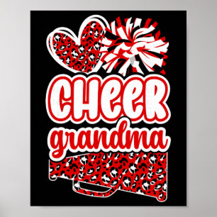 Cheer Grandma Of A Cheerleader Grandmother Poster
