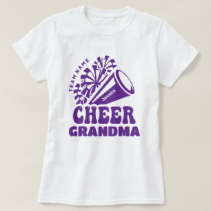 Cheer Grandma with Custom Team Name & Kid's Name T-Shirt