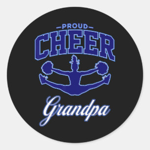 Cheer Grandpa Classic Round Sticker